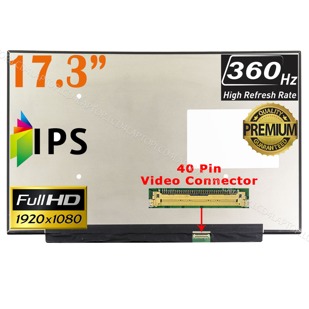For LQ173M1JW08 17.3" 360Hz FHD IPS LED Laptop Screen - Lcd4Laptop