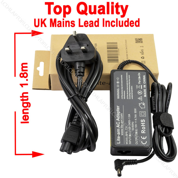 For Lite-on 90w 19v 4.74a 5.5*2.5mm Laptop AC Adapter Charger - Lcd4Laptop