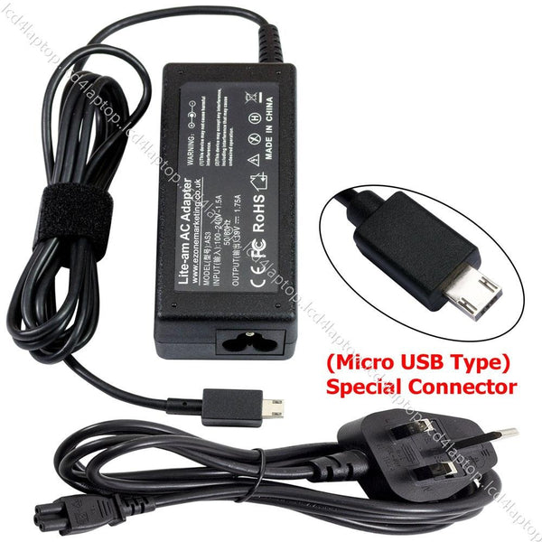 For Asus 33W 19V 1.75A Micro USB Type Special Pin AC Adapter Charger PSU - Lcd4Laptop
