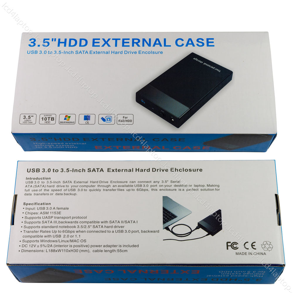 SATA USB External Hard Drive Enclosure Case Computer HDD