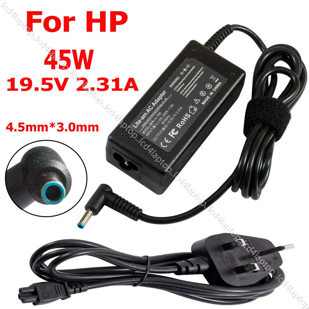 For HP Notebook 15-AC152SA Laptop AC Adapter Charger PSU 45W - Lcd4Laptop