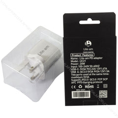 USB C Charger AC Adapter Power Supply Fast Charge 20W PSU For Apple iPhone iPad - Lcd4Laptop