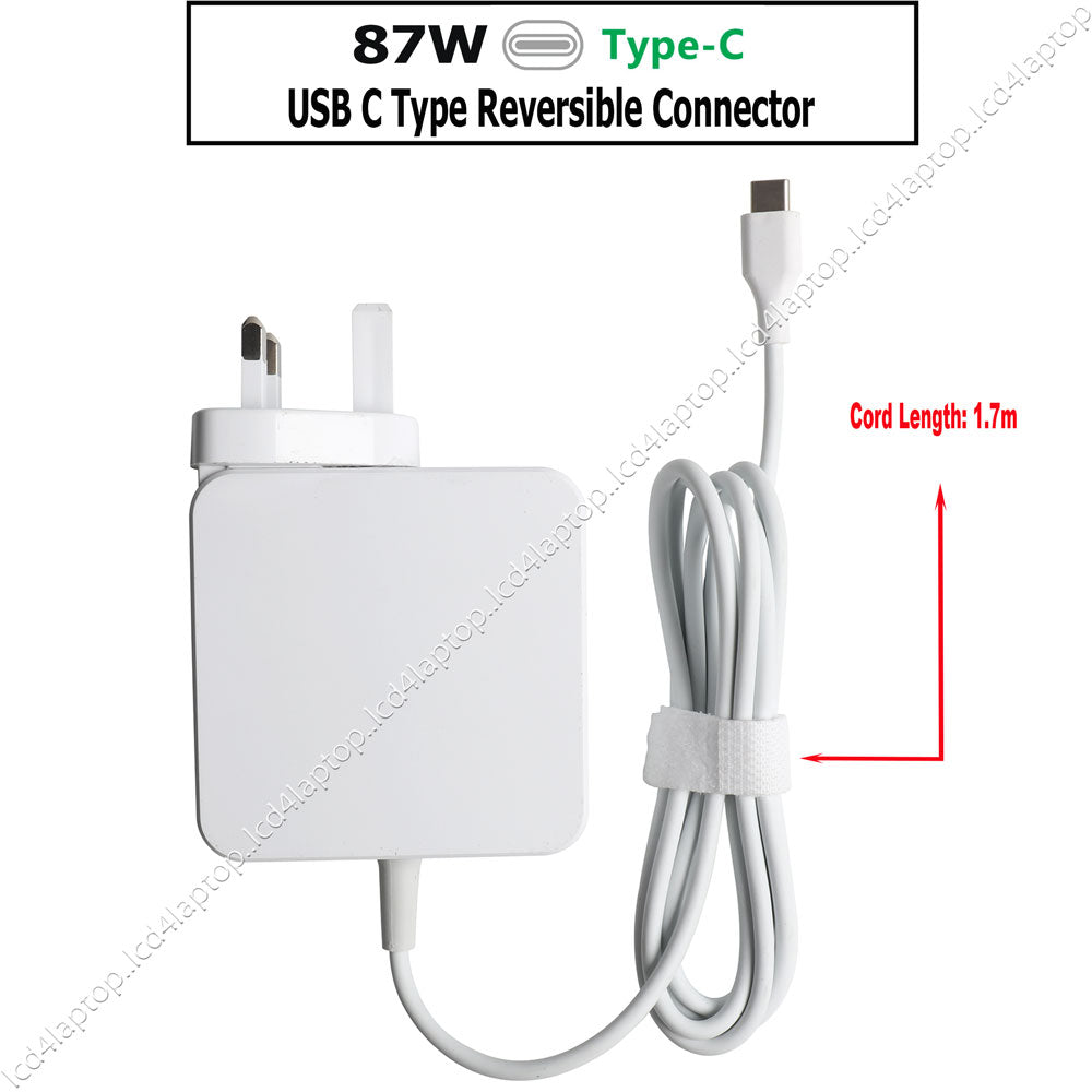 For EMC 3215 3359 Macbook Pro USB-C 87W AC Adapter Charger UK