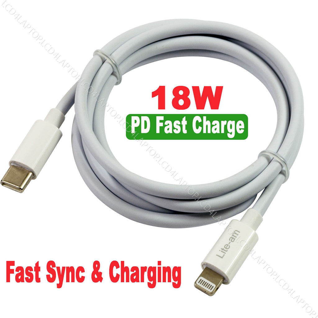 For iPad 9.7" (6th Gen) A1954 Type C to Lightning Charge & Sync Cable - Lcd4Laptop