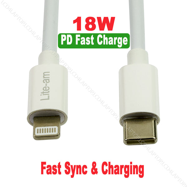 For iPhone SE 3rd Gen 2022 Type C to Lightning Charge & Sync Cable