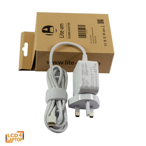 Lite-am 45W USB-C Charger Fast Power Adapter for Laptops & Phones