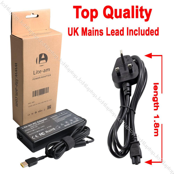 135W For Lenovo Part Number 888015029 Laptop AC Adapter Battery Charger PSU 20V - Lcd4Laptop