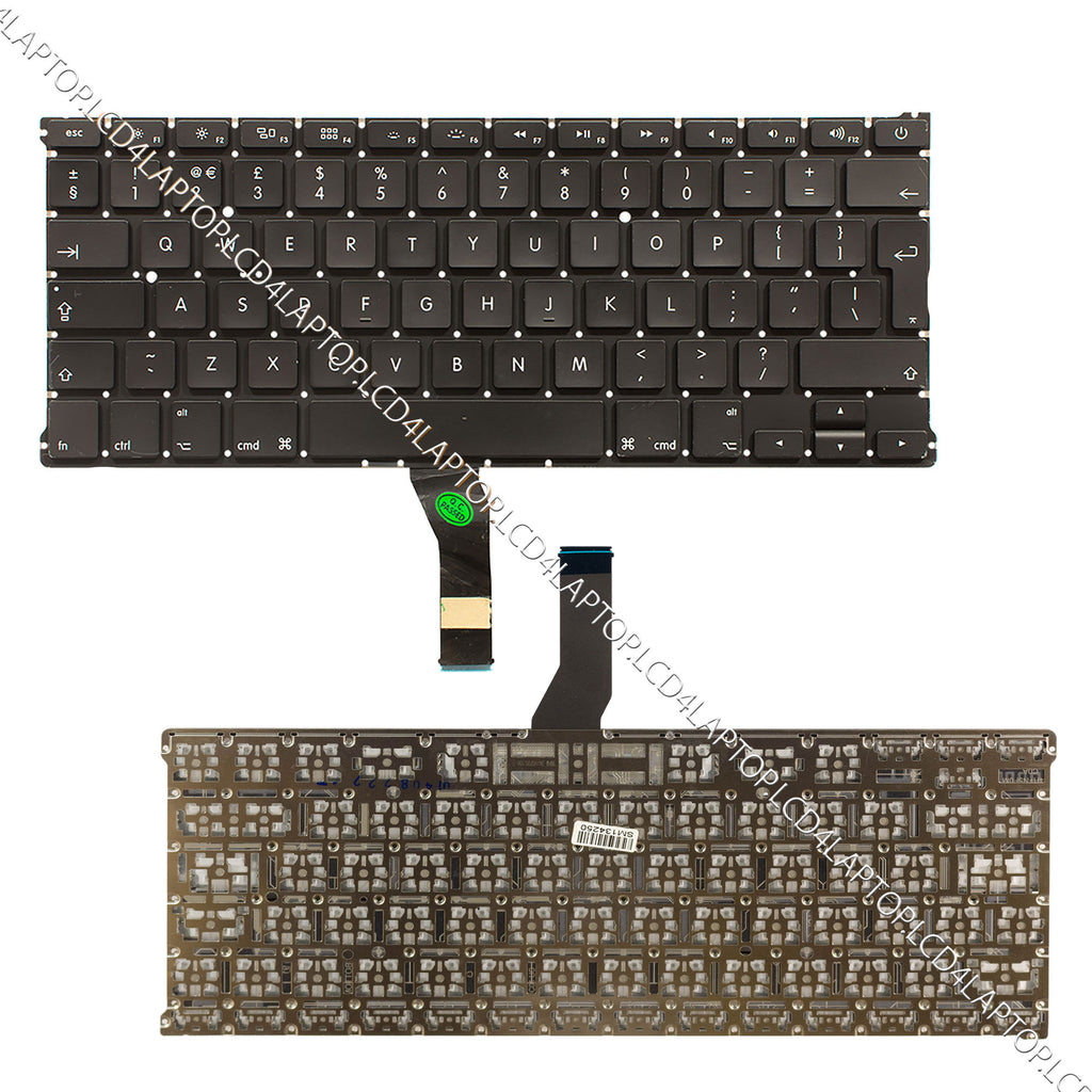 For EMC 2392 2469 MacBook Air A1369 [Year Late 2010 & Mid 2011] & A1466 [Year Mid 2012, Mid 2013, Early 2014, Early 2015 & Mid 2017] Keyboard UK MC965 966 MD231 232 - Without Backlight - Lcd4Laptop