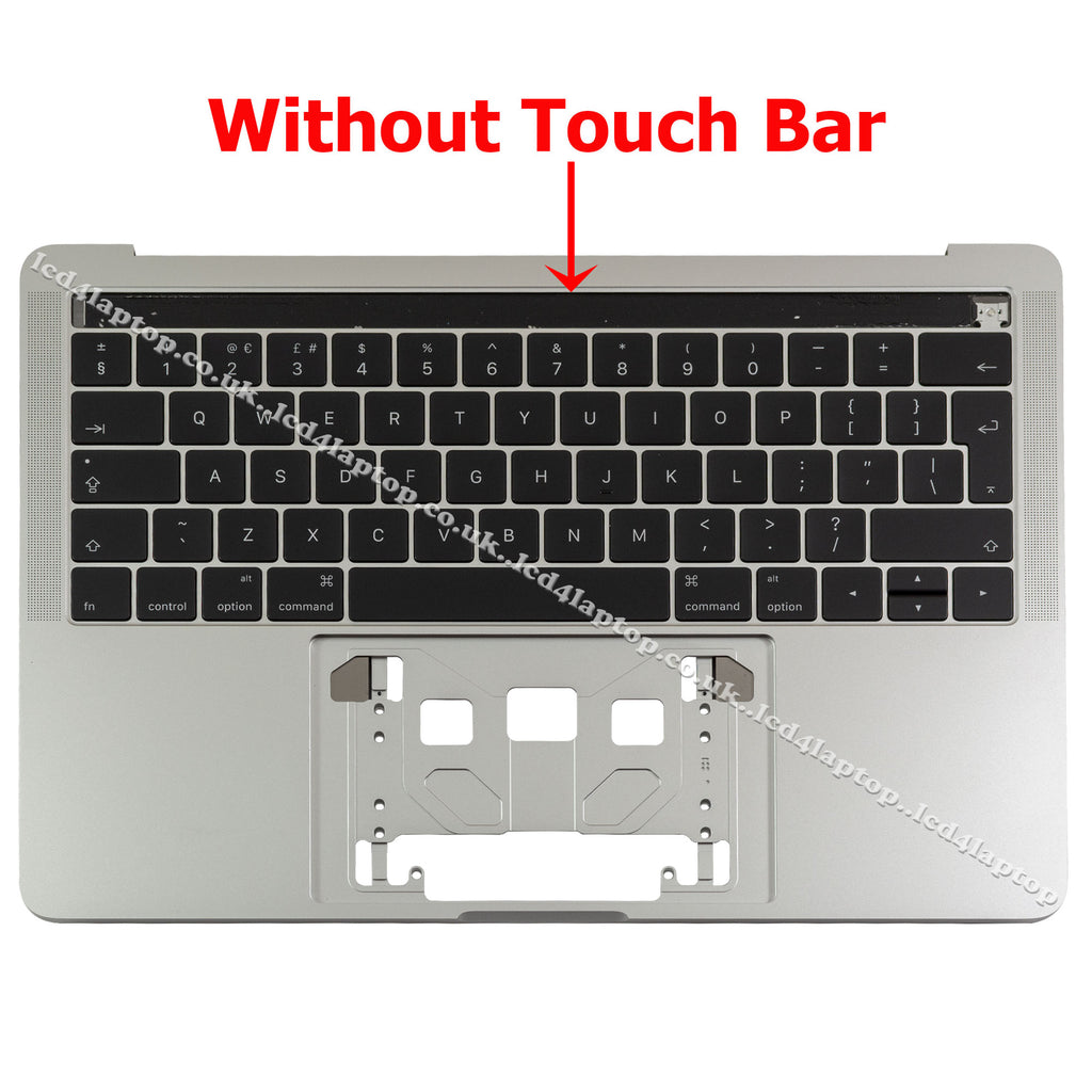 MLH12LL/A For Apple MacBook Pro A1706 Silver Topcase UK Keyboard Palmrest - Lcd4Laptop