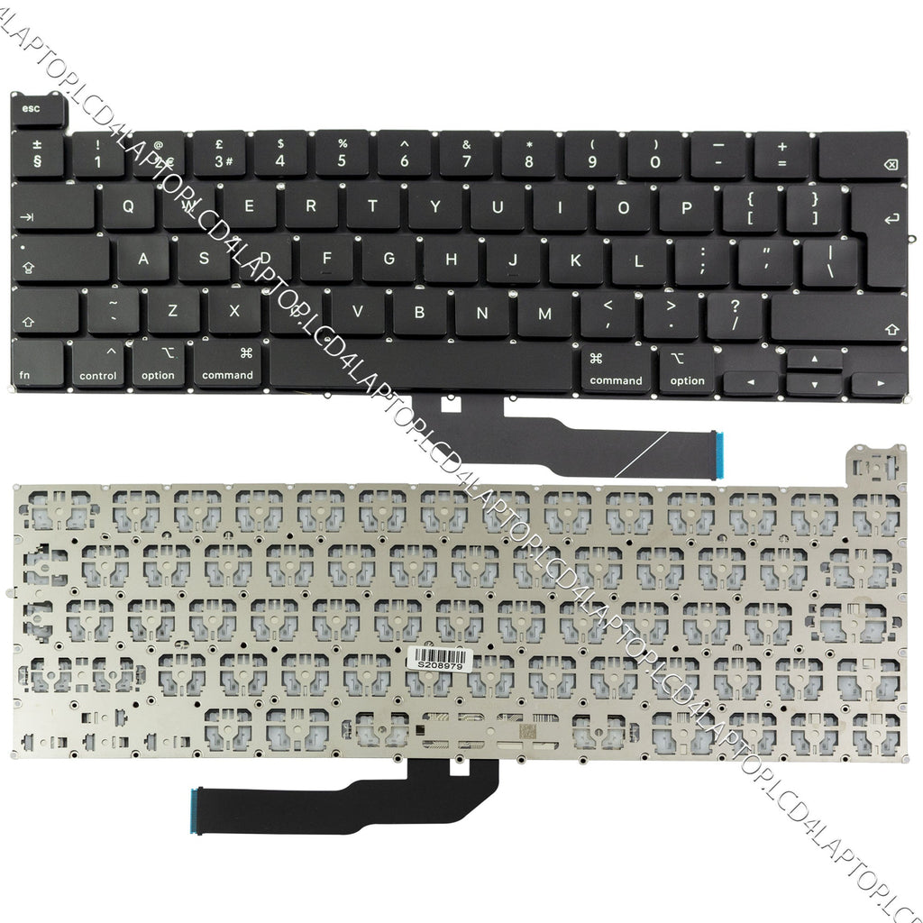 For Apple MacBook Pro 13" A2251 Black UK Laptop Keyboard (EMC 3348) - Lcd4Laptop