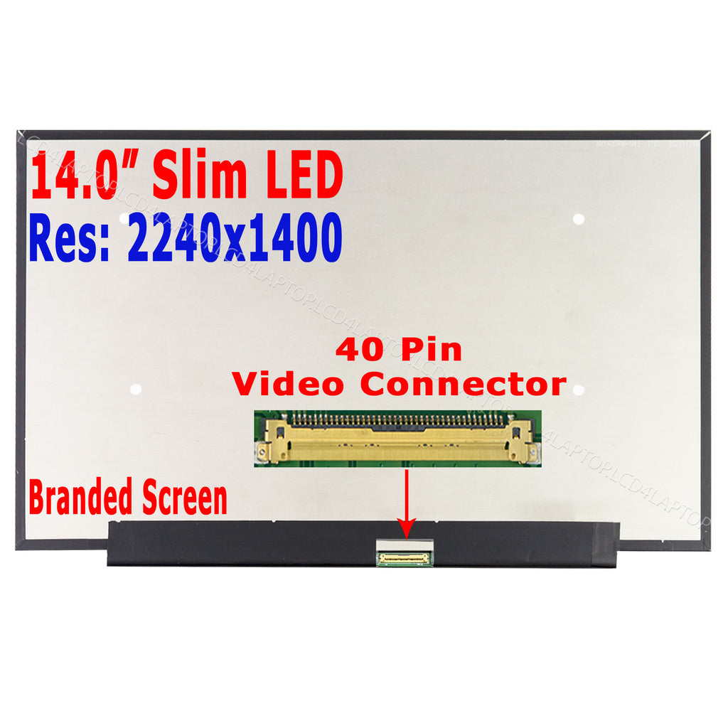 For Lenovo FRU 5D10Z52008 14" Laptop Screen LED 2.2K IPS Display