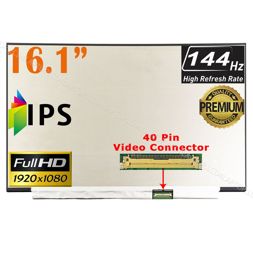 For BOE BOEHYDIS NV161FHM-NY1 V3.0 16.1" 144Hz 45% NTSC Laptop Screen - Lcd4Laptop