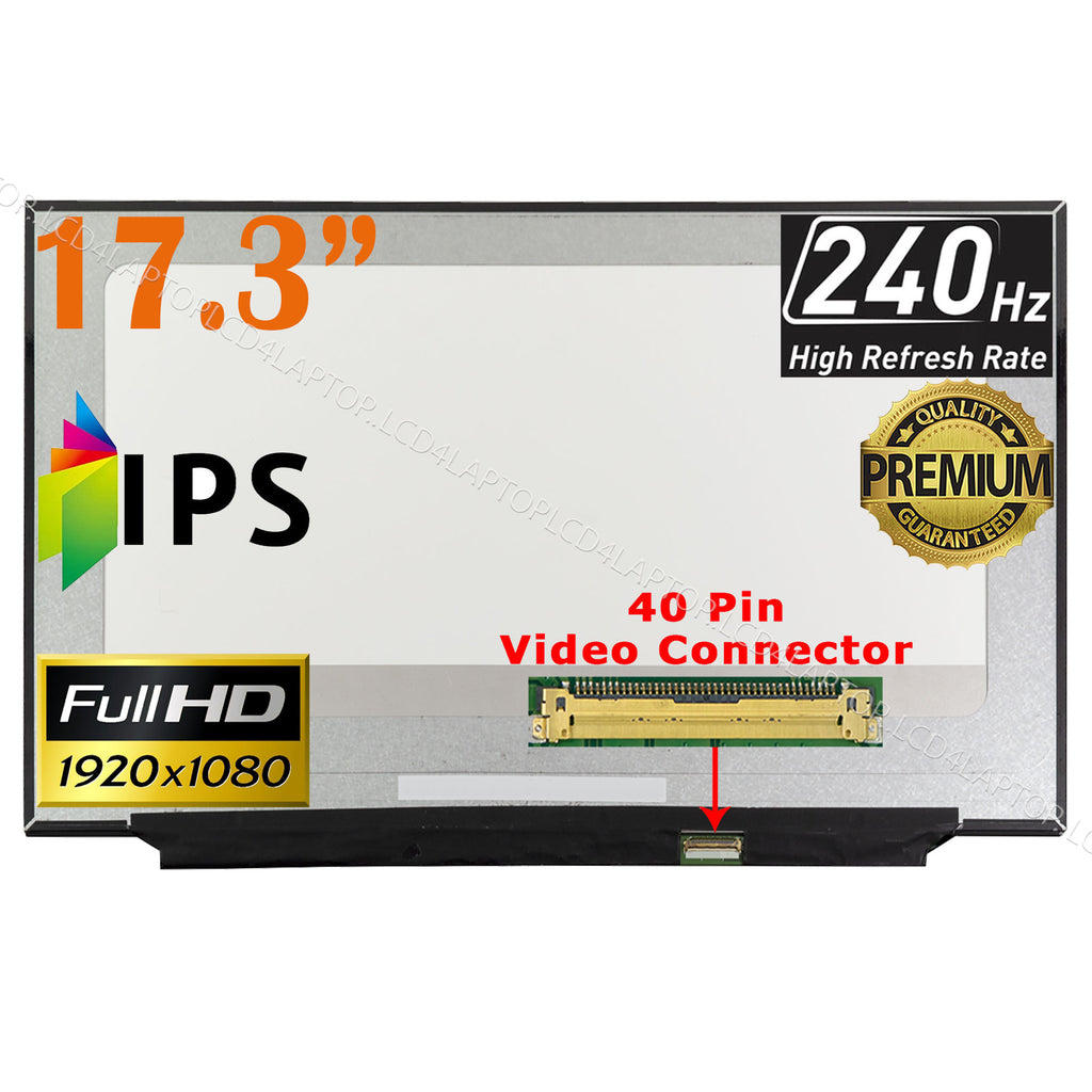 For AUO B173HAN05.0 HW3A 17.3" LED FHD IPS 240HZ Laptop Screen - Lcd4Laptop