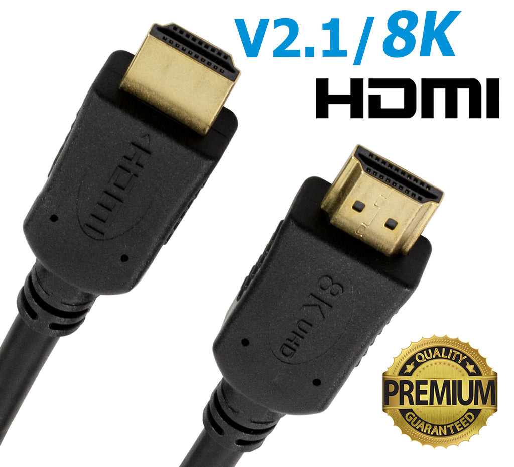 HDMI v2.1 8K Cable ARC 2160p 3D Lead 1m/1.5m/2m/3m