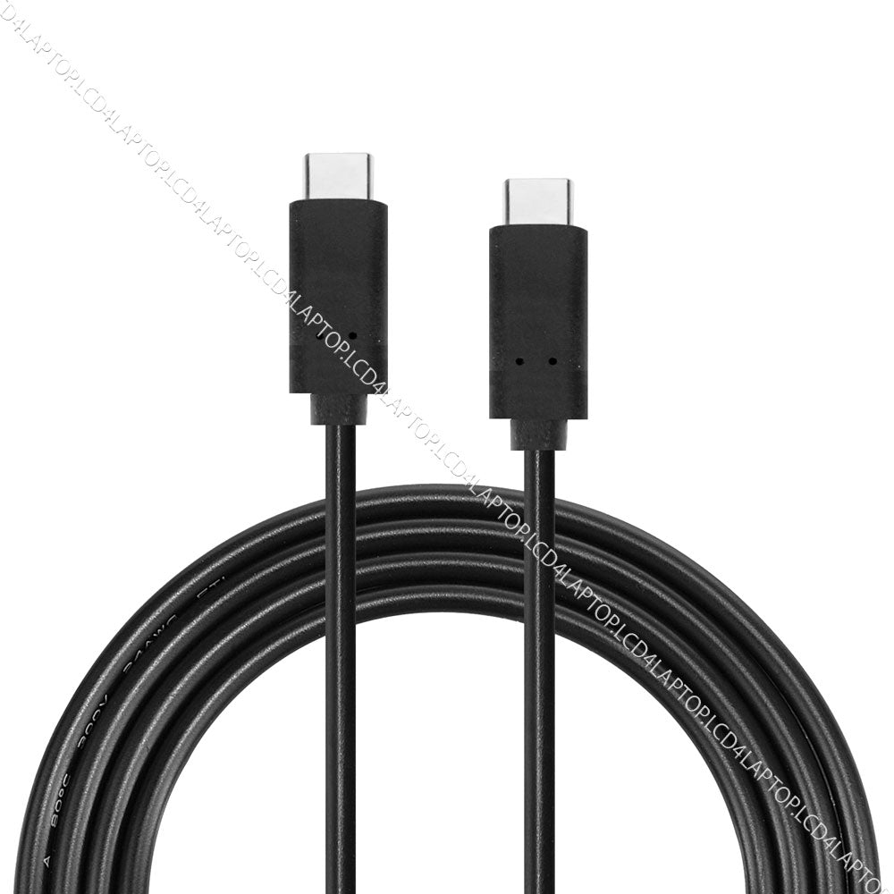 Lite-am® USB-C To USB-C Data Sync Charger Cable 1m / 3ft For Fast Charging Black - Lcd4Laptop