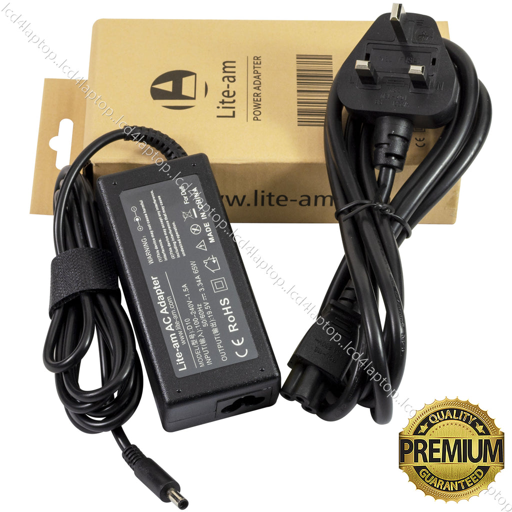 For Dell 65W 19.5V 3.34A 4.5*3.0mm Laptop AC Adapter Battery Charger PSU - Lcd4Laptop