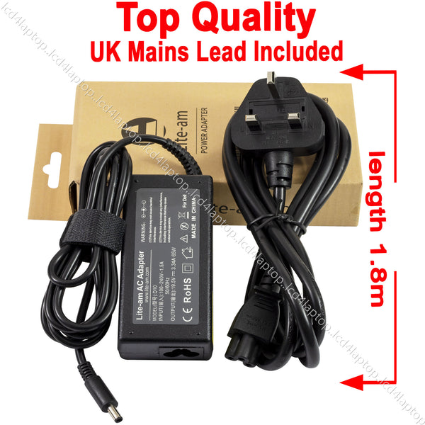 For Dell 65W 19.5V 3.34A 4.5*3.0mm Laptop AC Adapter Battery Charger PSU - Lcd4Laptop