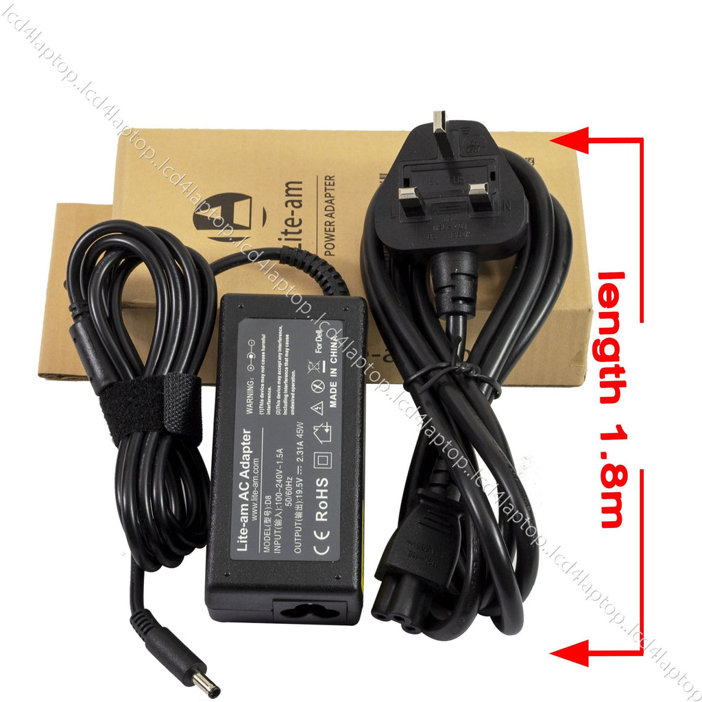 For Dell 45W 19.5V 2.31A 4.5*3.0mm Laptop AC Adapter Battery Charger PSU - Lcd4Laptop