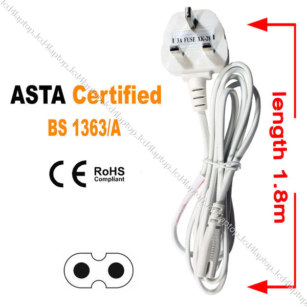 UK Power Lead Cable Cord For Janome Sewing Machine MC4800QC MC4900QC - Lcd4Laptop