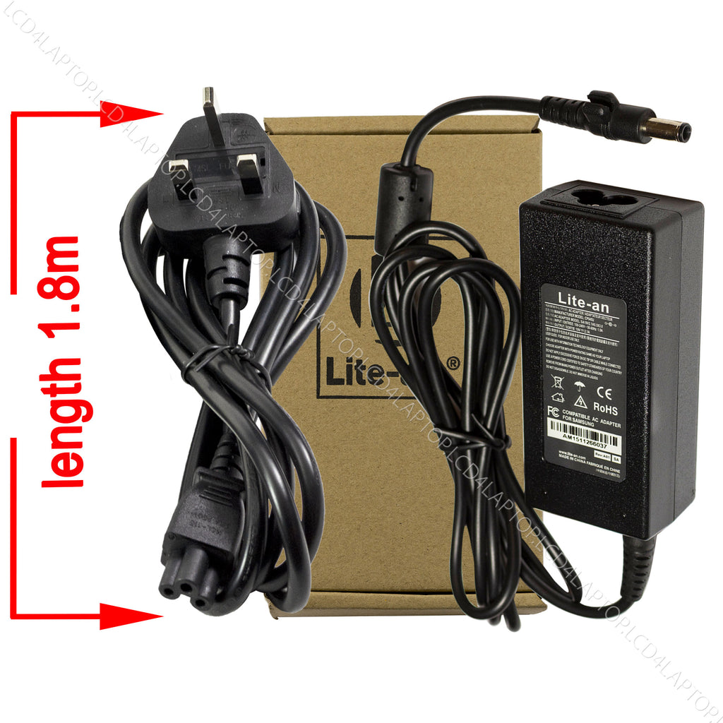 For Samsung 40W 19V 2.1A 5.5*3.0mm Laptop AC Adapter Charger PSU - Lcd4Laptop