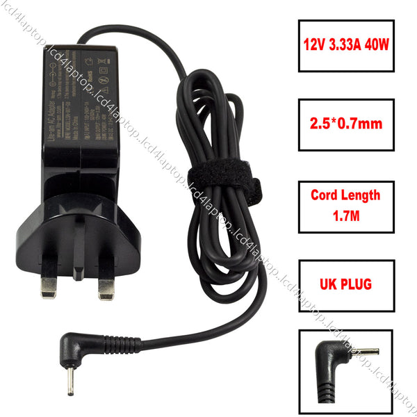 For Samsung ATIV Smart PC 500T 500T1C 40W 12V 3.33A AC Adapter Laptop Charger PSU + UK Plug Replacement by Lite-am - Lcd4Laptop
