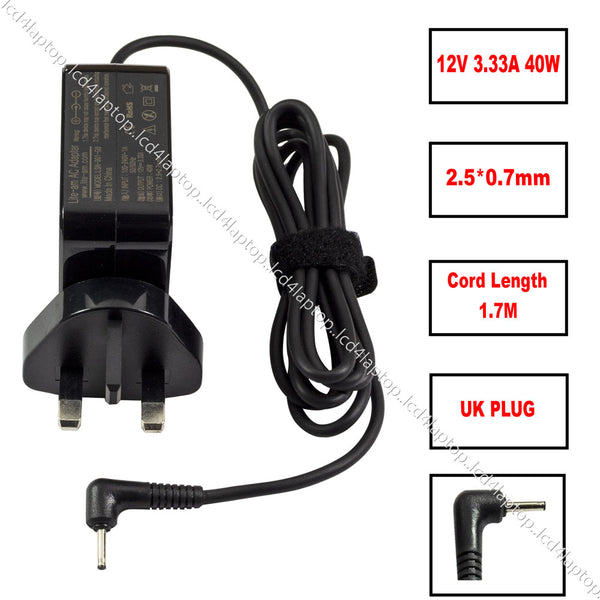 For Samsung Chromebook Series 3 XE303C12-A01 40W 12V 3.33A AC Adapter Laptop Charger PSU + UK Plug Replacement by Lite-am - Lcd4Laptop