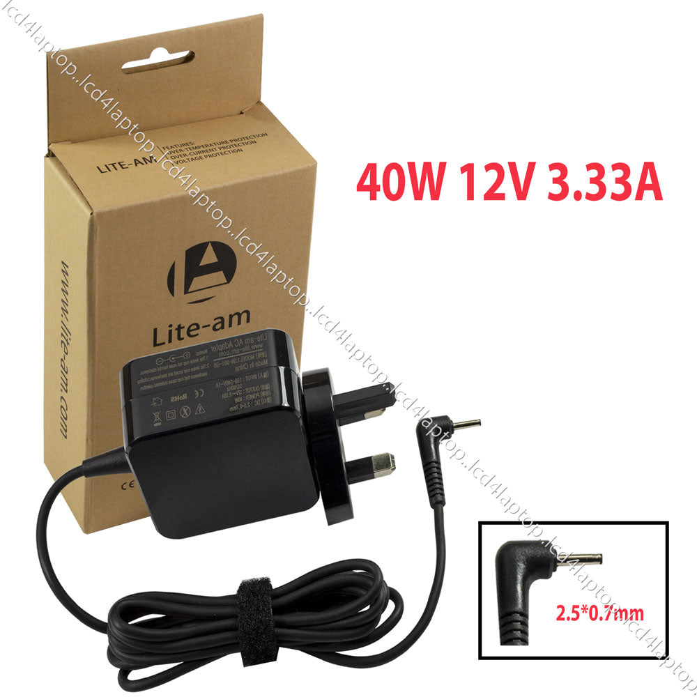 For Samsung ATIV Smart PC XE700T1C Series Tablet 40W 12V 3.33A AC Adapter Laptop Charger PSU + UK Plug Replacement by Lite-am - Lcd4Laptop