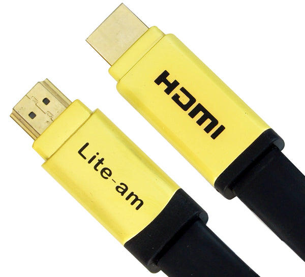 5m Flat HDMI Cable v2.0 Premium High Quality HDCP 2.2 Video Lead 4K 1080p - Lcd4Laptop