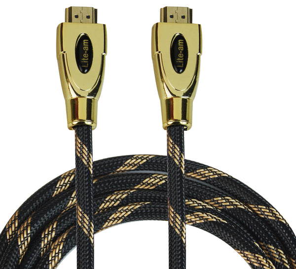 HDMI Cable 6m v2.0 Premium Quality HDCP 2.2 Video Lead 4K 1080p 3D - Lcd4Laptop