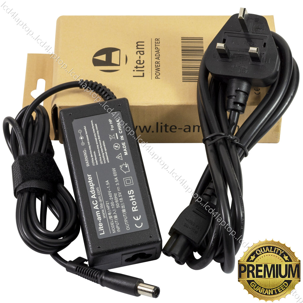 For HP 65W 18.5V 3.5A 7.4*5.0mm Laptop AC Adapter Battery Charger PSU - Lcd4Laptop