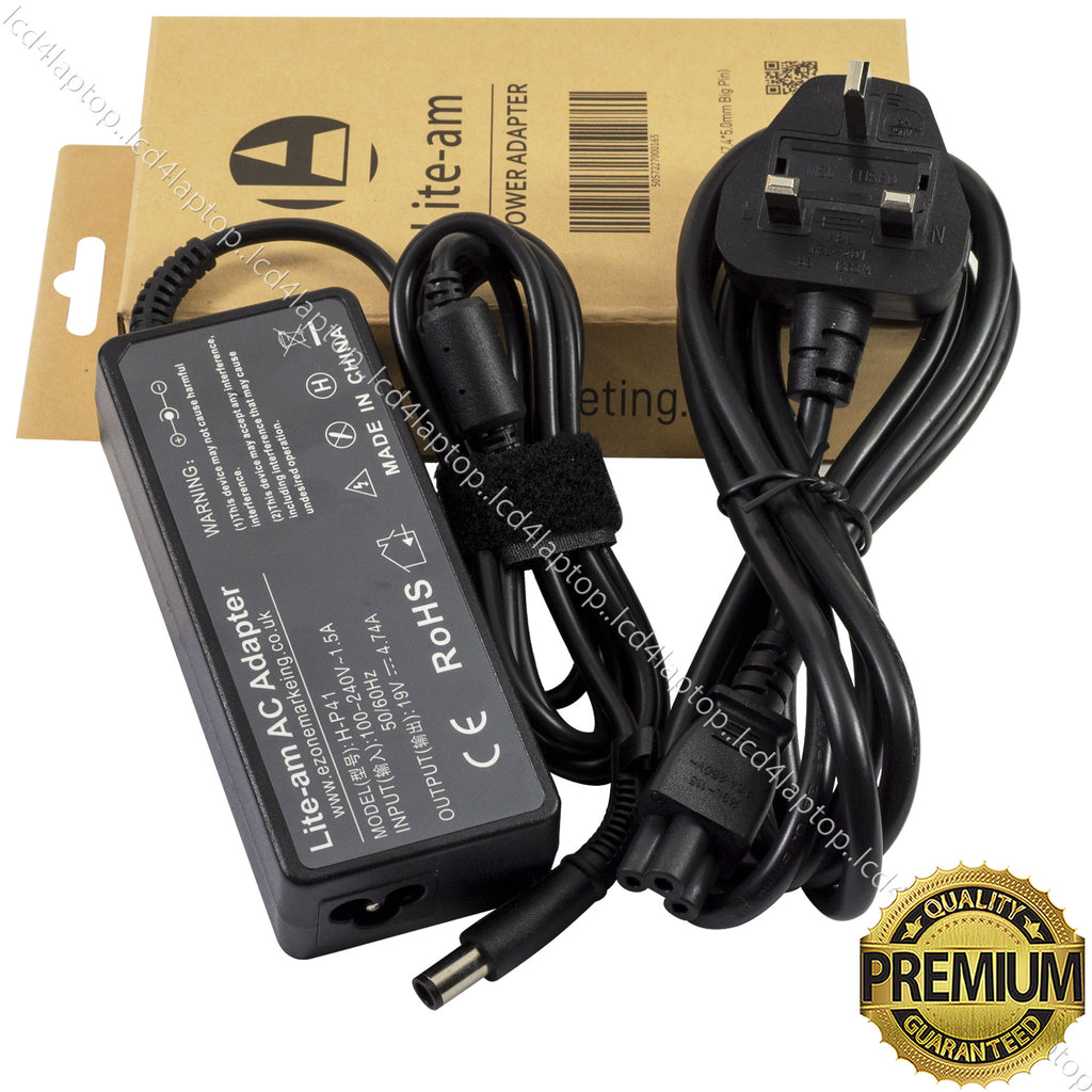 For HP 90W 19V 4.74A 7.4*5.0mm Laptop AC Adapter Charger PSU - Lcd4Laptop