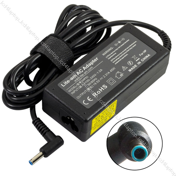 For HP 45W 19.5V 2.31A Blue Tip Laptop Power Supply AC Adapter Charger - Lcd4Laptop