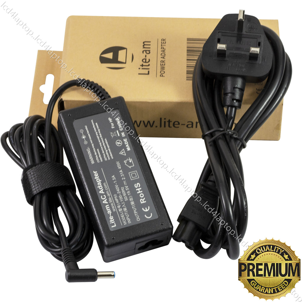 45W 19.5V AC Adapter Charger For HP Laptops - Compatible With EliteBook, Pavilion, Stream & More