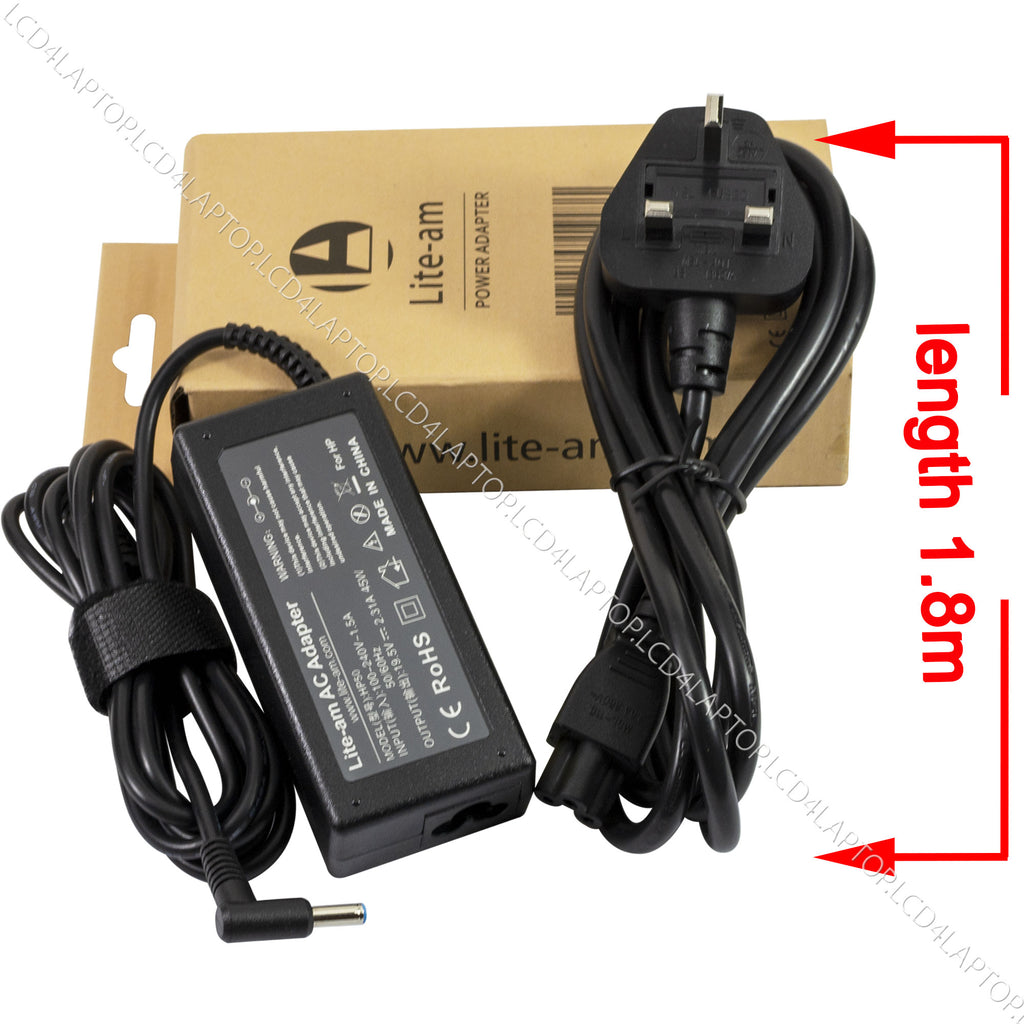 For HP 45W 19.5V 2.31A Blue Tip Laptop Power Supply AC Adapter Charger - Lcd4Laptop