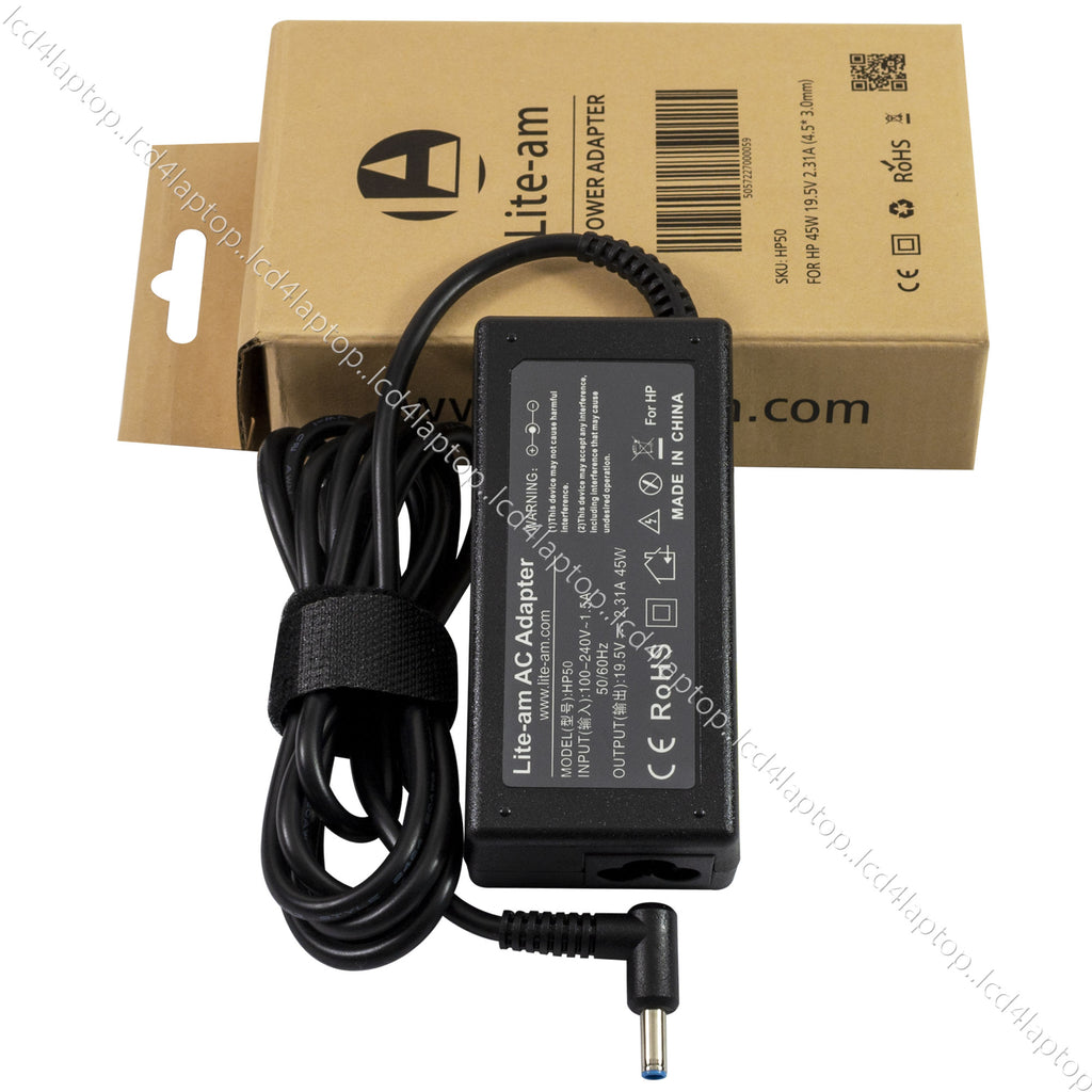 For HP 45W 19.5V 2.31A Blue Tip Laptop Power Supply AC Adapter Charger - Lcd4Laptop