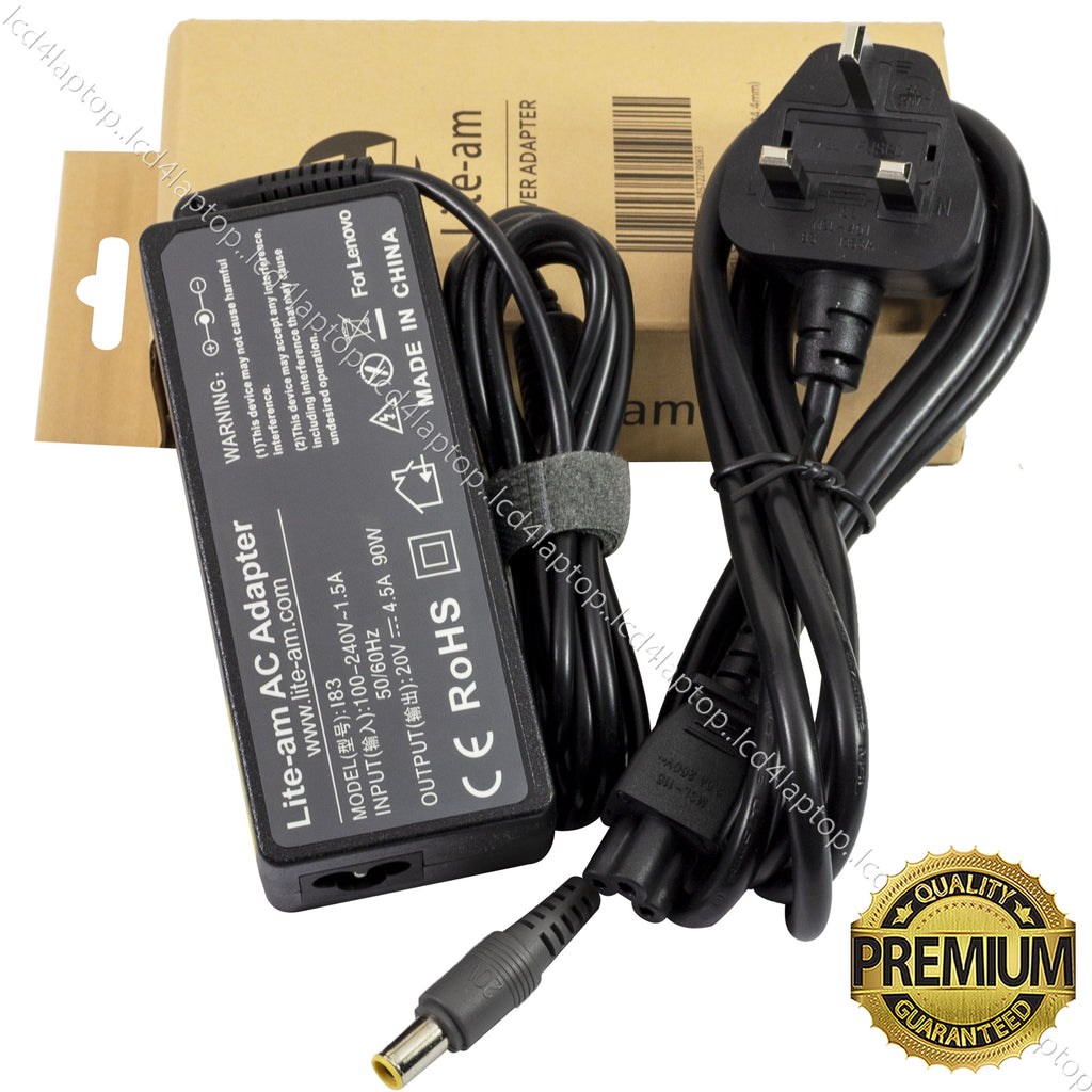 For Lenovo 90W 20V 4.5A 7.9*5.5mm Laptop AC Adapter Battery Charger PSU - Lcd4Laptop
