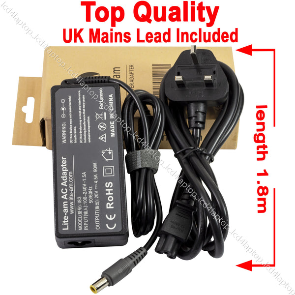 For Lenovo 90W 20V 4.5A 7.9*5.5mm Laptop AC Adapter Battery Charger PSU - Lcd4Laptop