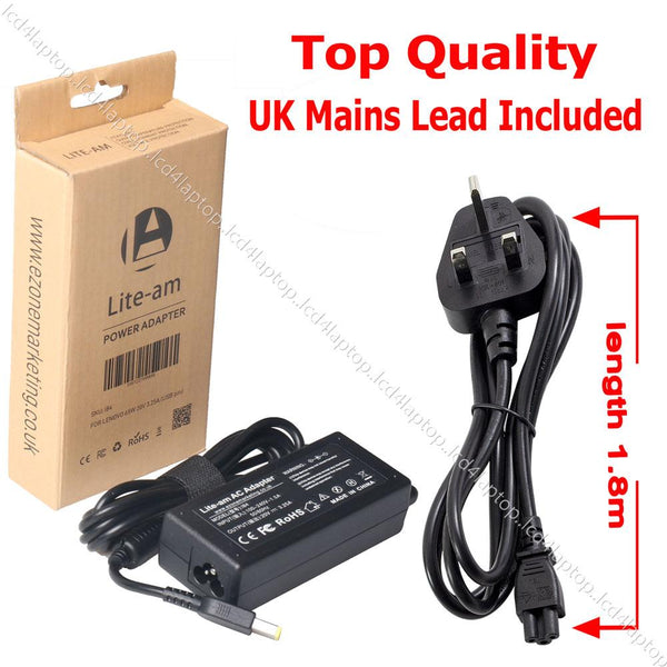 For IdeaPad Yoga 59-361356 Laptop AC Adapter Charger PSU 65W 20V 3.25A - Lcd4Laptop