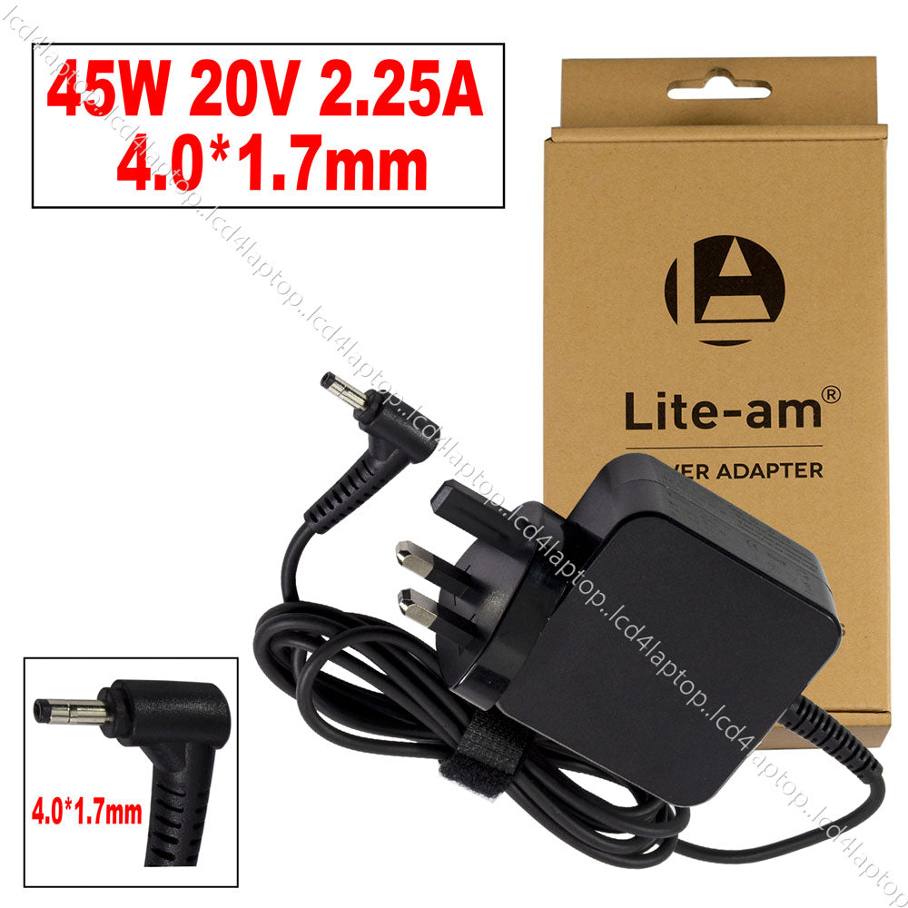 New Replacement For Lenovo IdeaPad 110-15IBR Model 80T7 Laptop AC Adapter Charger 45W 20V 2.25A by Lite-am - Lcd4Laptop