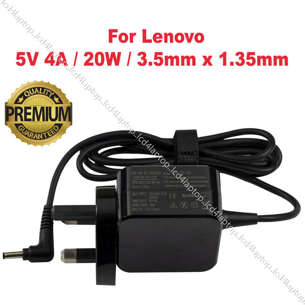 For Lenovo IdeaPad 100S-11IBY 20W 5V 4A 3.5*1.35mm AC Adapter Laptop Charger PSU + UK Plug Replacement by Lite-am - Lcd4Laptop