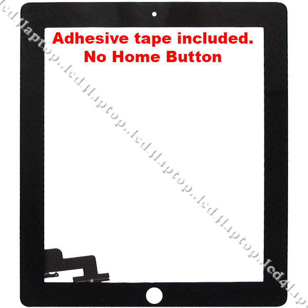 Replacement iPad2 A1396 Touch Screen Digitizer Glass Black without Home Button - Lcd4Laptop