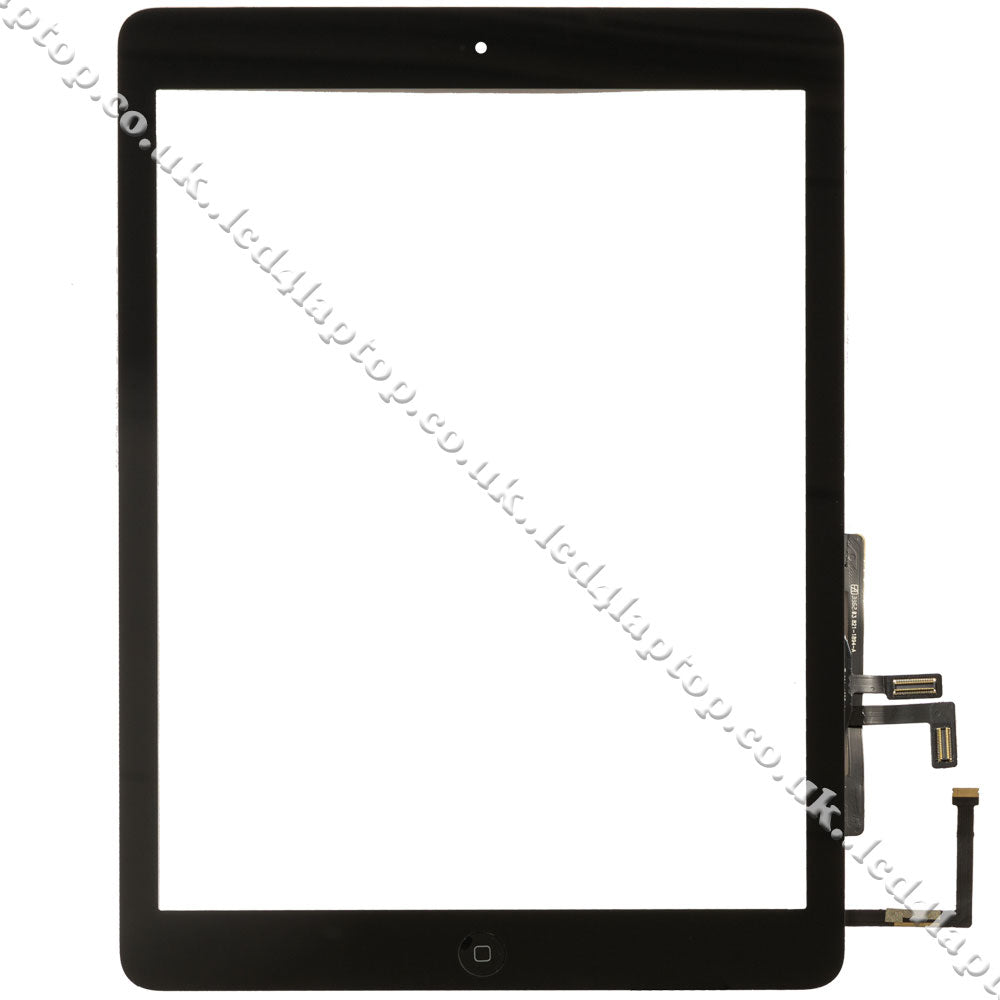 Replacement iPad 5 Air Retina Touch Screen Digitizer Glass + Home Button Black - Lcd4Laptop