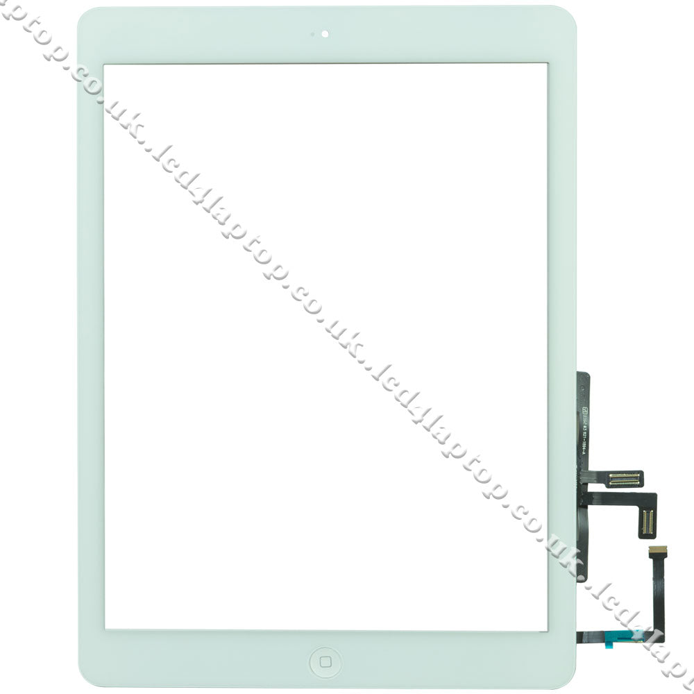Replacement iPad 5 Air Retina Touch Screen Digitizer Glass + Home Button White - Lcd4Laptop