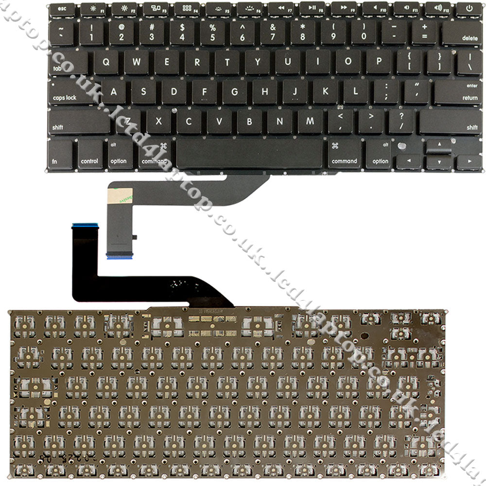 For US Layout EMC 2512 2673 Macbook Pro Retina 15” A1398 Keyboard Year 2012 2013 2014 & 2015 - Without Backlight - Lcd4Laptop