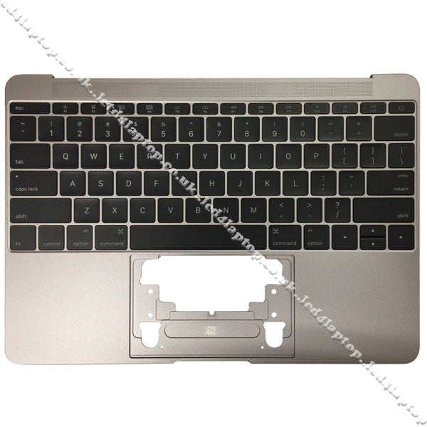 Apple Macbook 12" A1534 Grey 661-04881 Palmrest Housing TopCase With US Layout Keyboard - Lcd4Laptop