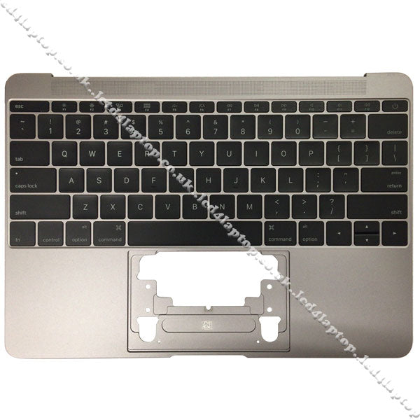 EMC 2746 Grey US Keyboard Topcase Palmrest Housings Apple Macbook 12" A1534 2015 - Lcd4Laptop