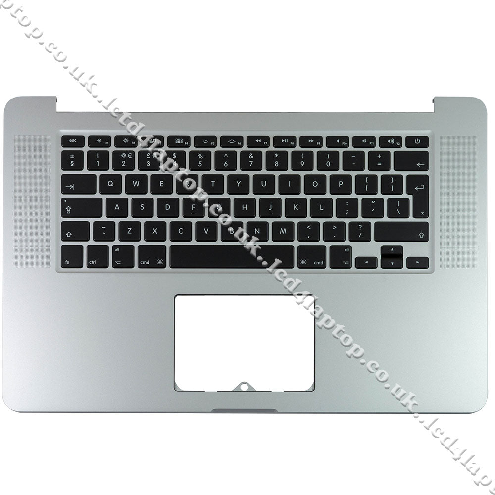 Apple Macbook Pro 15" A1398 Retina Palmrest Housing TopCase With UK Layout Keyboard 2012 - Lcd4Laptop