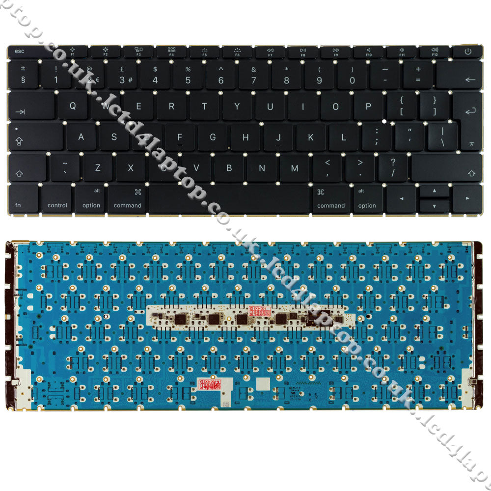 For UK MF855LL/A MF865LL/A MacBook 12" Retina A1534 Year 2015 Keyboard UK Layout- Integrated Backlight - Lcd4Laptop