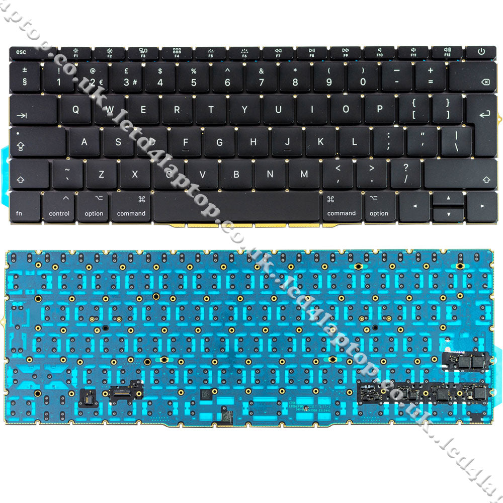 For EMC 2978 3164 MacBook Pro 13" A1708 Keyboard UK Layout Year Late 2016 & Mid 2017 - BACKLIGHT INTEGRATED - Lcd4Laptop