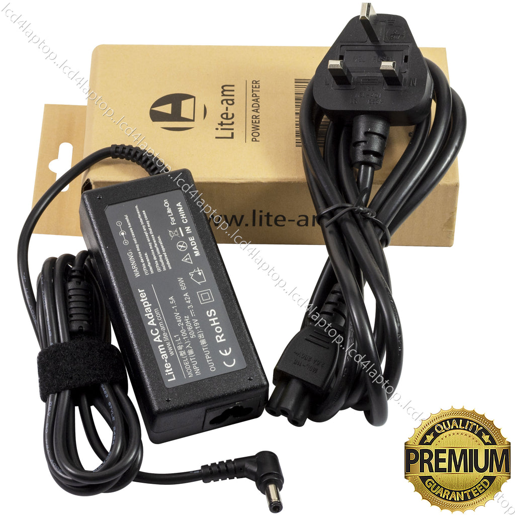For 65W 19V 3.42A 5.5*2.5mm Laptop AC Adapter Charger PSU - Lcd4Laptop